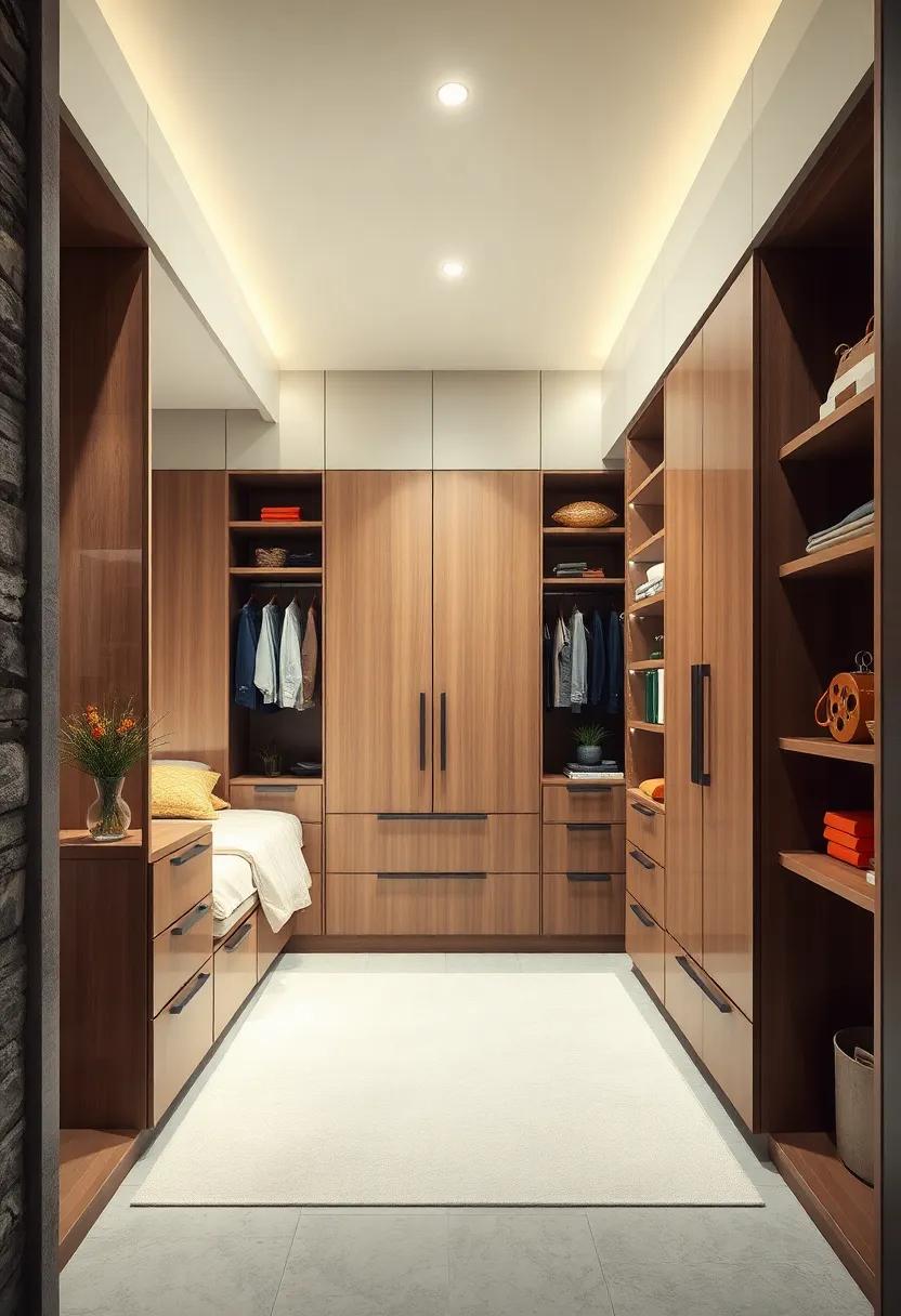 Integrated Closet System: Create a‍ bespoke ⁣look with an integrated closet system ​featuring drawers and shelves ​that cater to ⁢your‌ personal style​ and needs