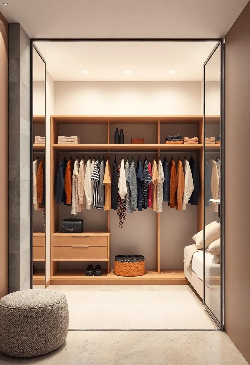 Open-Concept clothes Rack: ​Showcase your ‍favorite⁤ outfits on a stylish open rack, combining⁤ practicality⁢ with⁤ a chic, curated look