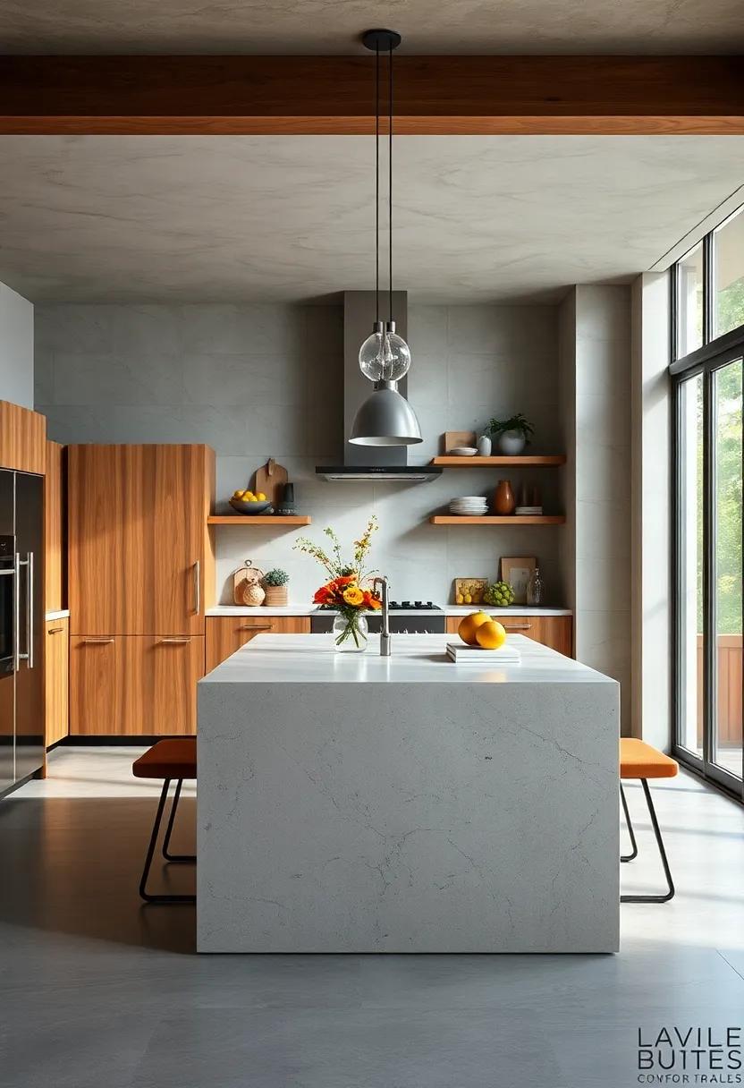 Small Kitchen Islands Incorporating Vintage Seating Designs with Modern Compact Countertops