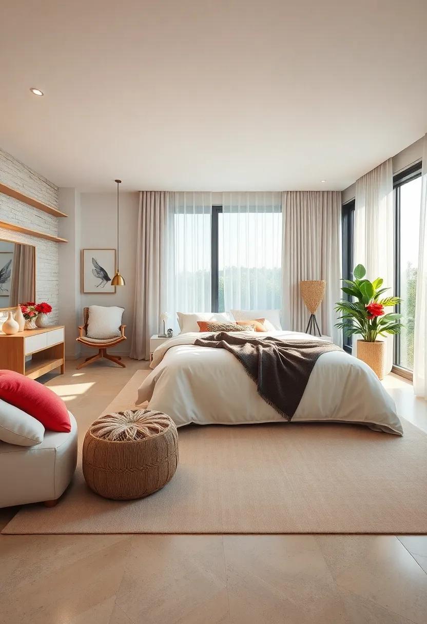 Keep⁤ Linens Light and Airy: Use light fabrics for curtains, bedding,⁤ and rugs to promote a breezy ⁢atmosphere