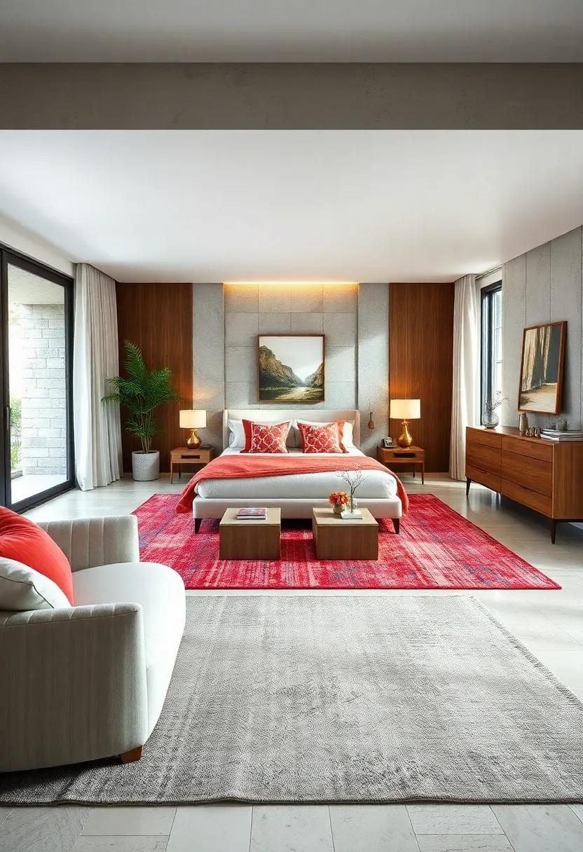 Use Area Rugs: ‍Define spaces within the room ‍with area rugs that​ keep everything cohesive and aesthetically ‌pleasing