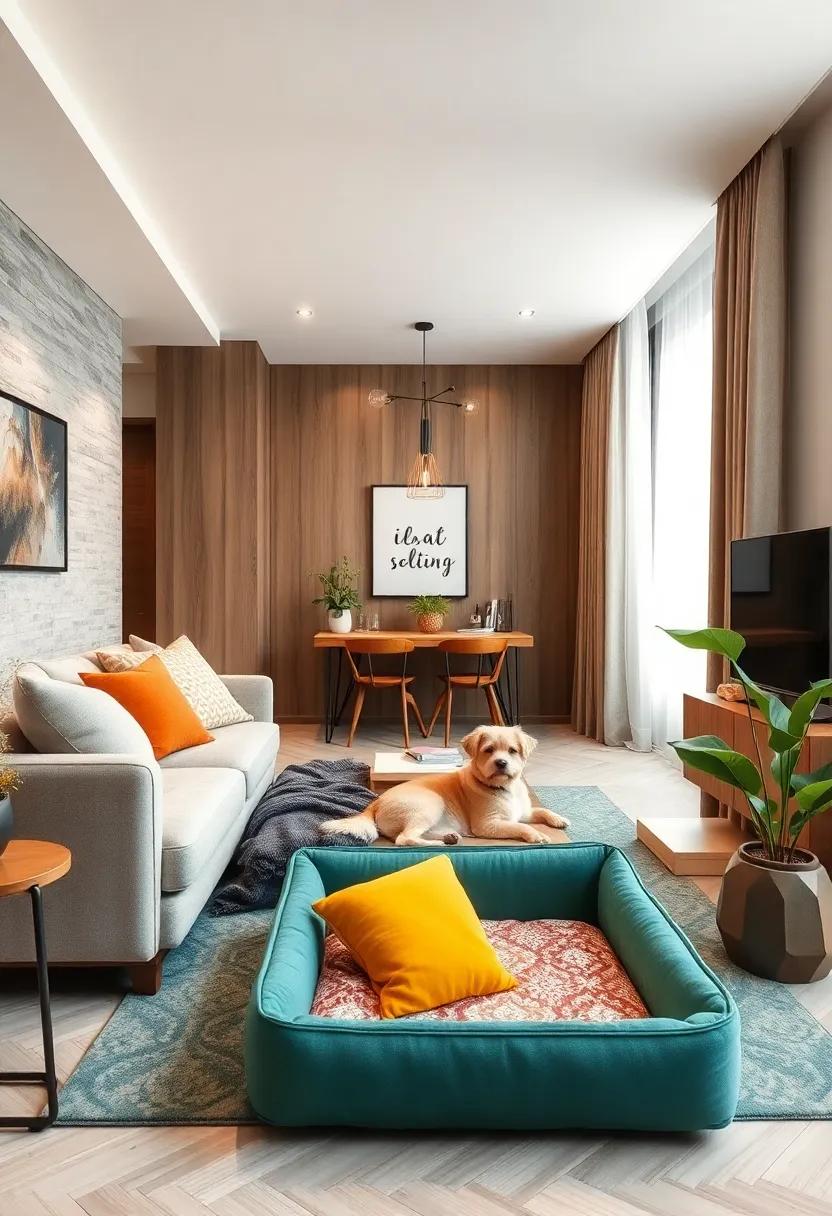 Make room ⁢for a pet bed that has a hidden storage compartment, merging comfort with practicality ⁣for your furry friends