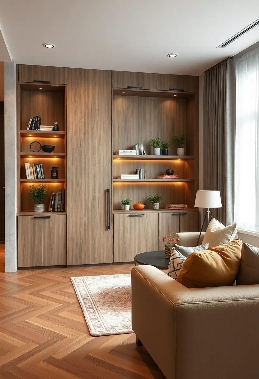 Use clip-on shelves ‍for doors or cabinets to maximize unused spaces, keeping your living room organized and accessible