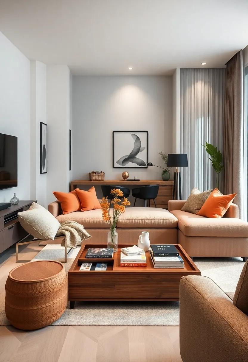 Embrace multi-functional furniture such as‍ a stylish⁢ coffee table that doubles as storage, perfect for stashing away blankets and books