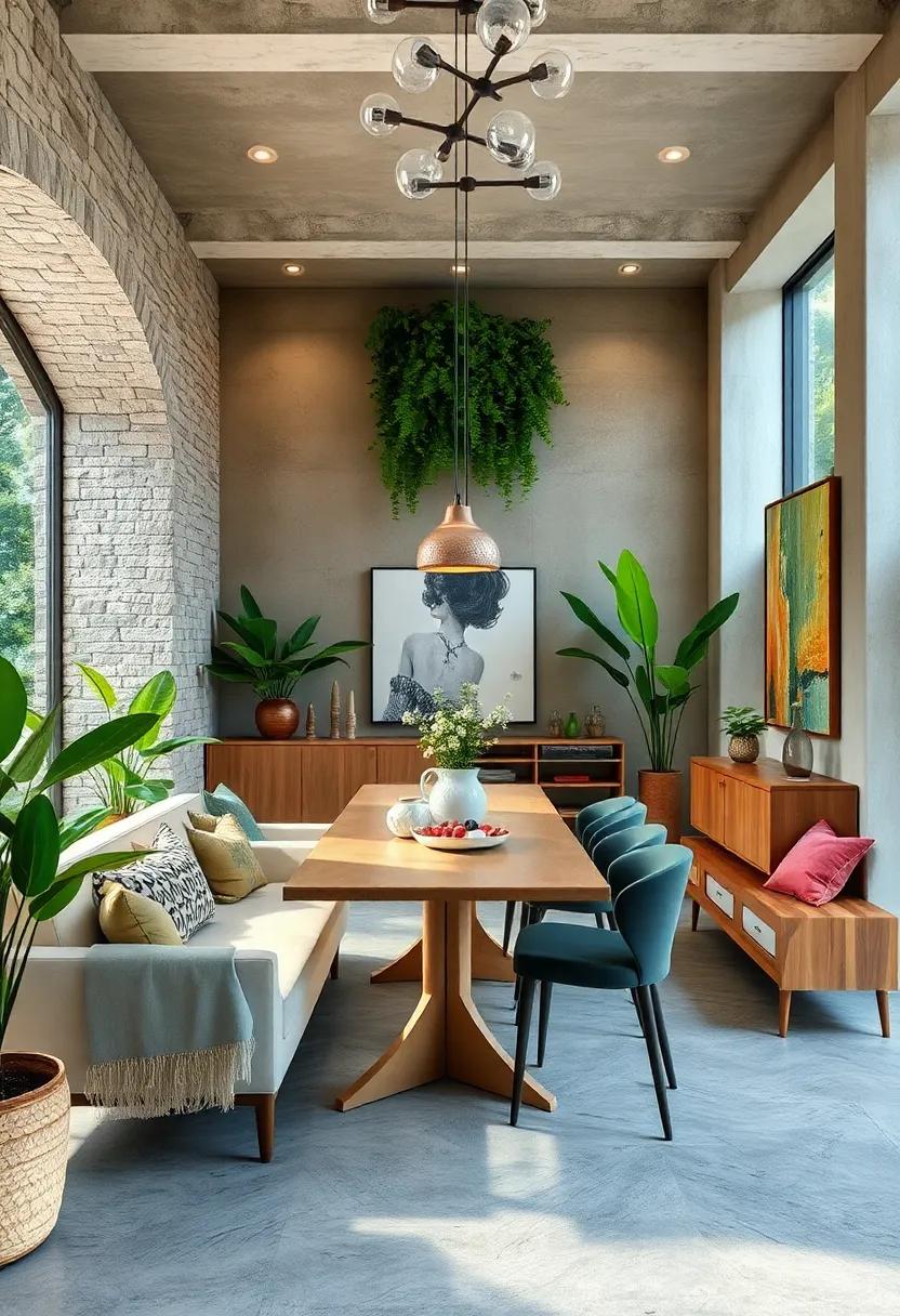 Nature-Inspired: Bring the outdoors in with lush greenery, organic materials, and earthy colors ‍for ‌a fresh, rejuvenating‍ dining​ space that fosters connection with nature