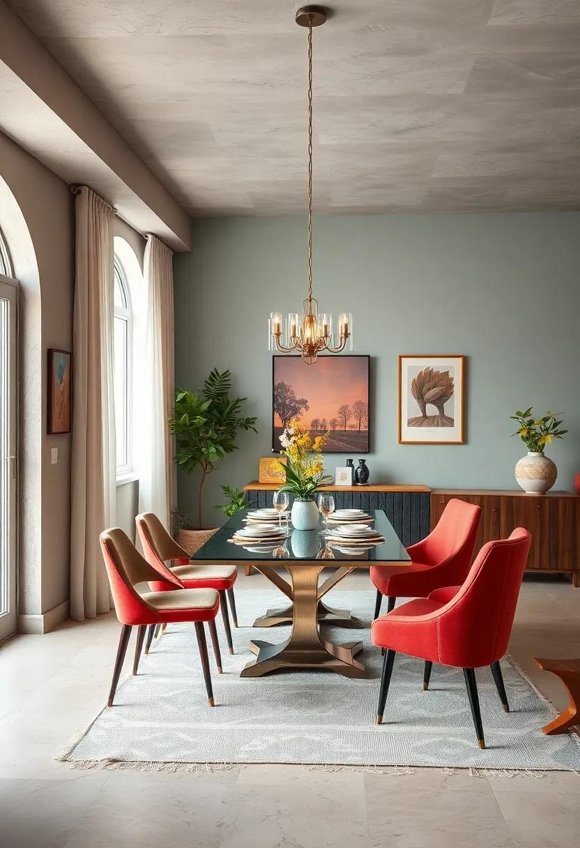 retro Revival: Celebrate the charm of the⁣ past with playful colors, bold geometrics, and mid-century furniture ⁣that can bring⁣ nostalgic vibes to your dining area