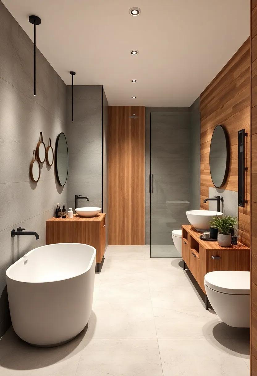 Industrial Metals Meet Natural Wood: Creating Warmth in Urban Bathrooms