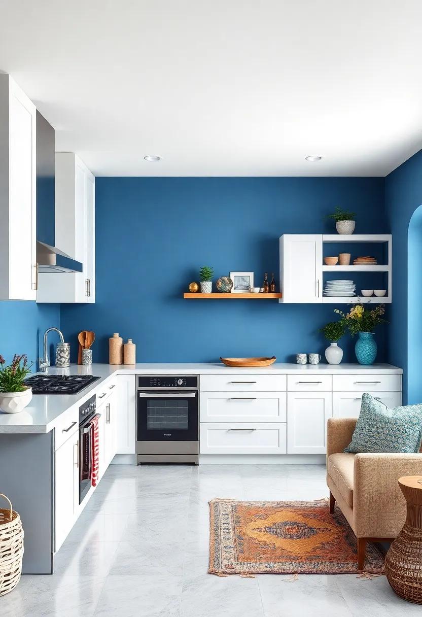 Opt‌ for a Matte Finish: Choose⁢ a⁢ matte blue paint for a contemporary look ⁤that pairs seamlessly with the sleekness⁢ of ‍white cabinets
