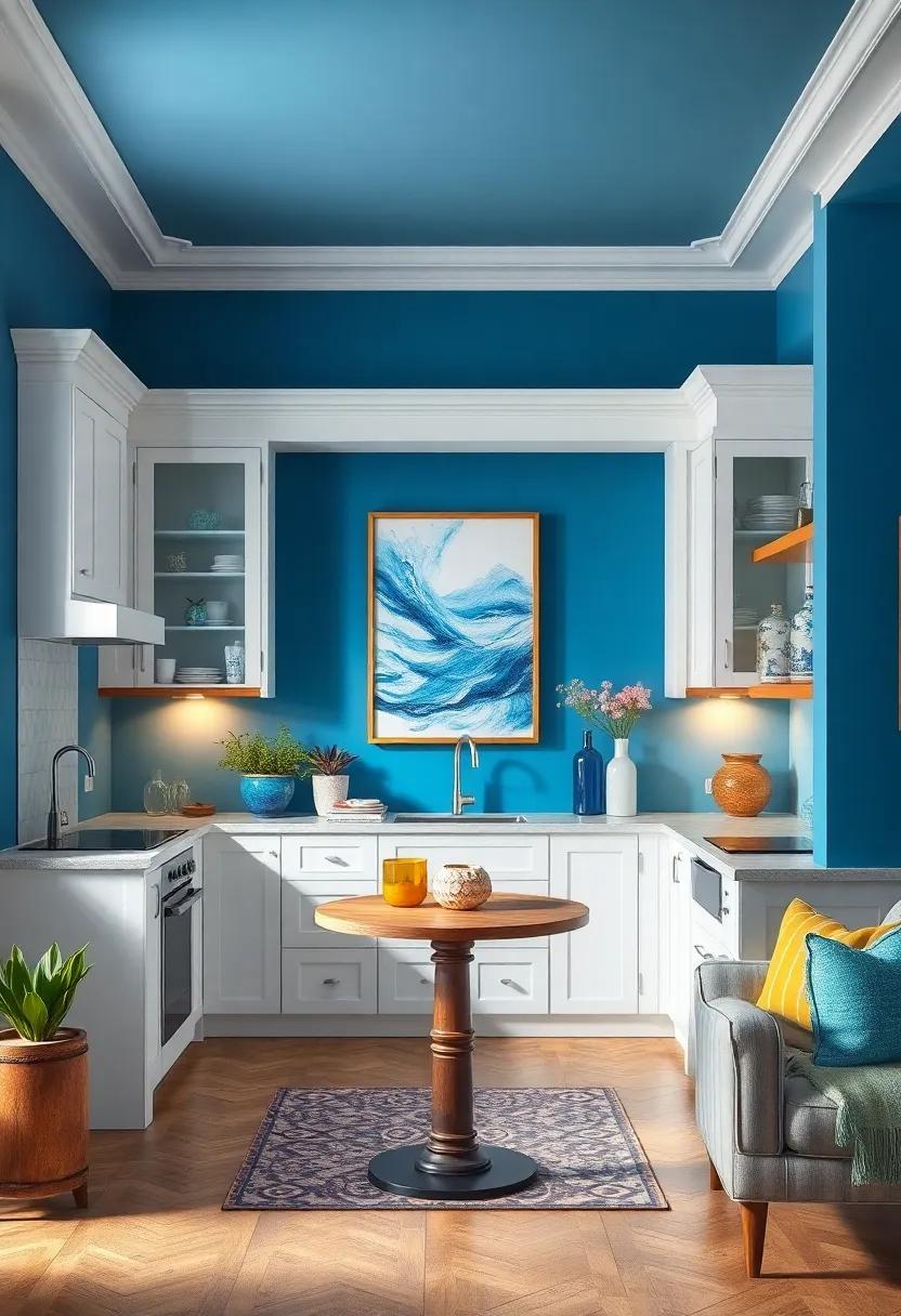 Personalize with Art: Hang⁤ tranquil blue artwork or framed prints in the kitchen​ to ⁤reflect ​your personality and color-coordination