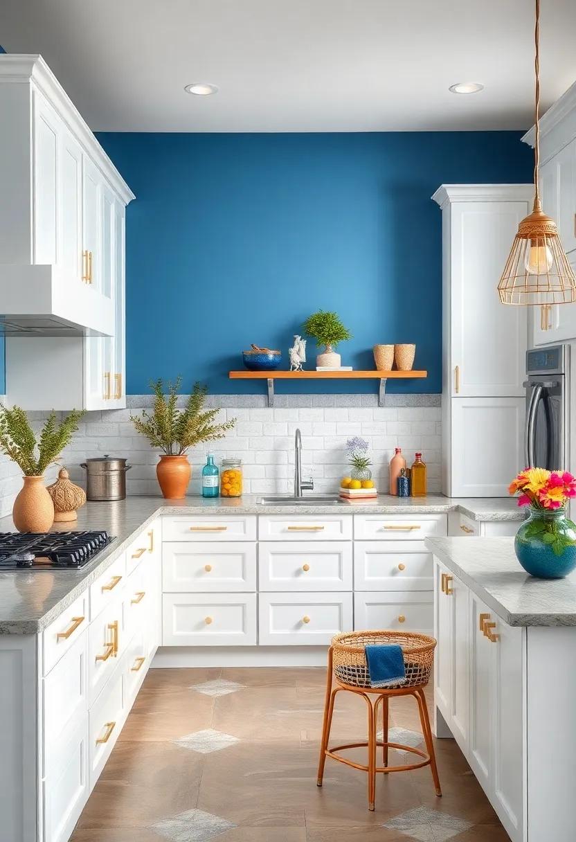 Bring in‌ Metallics: Infuse touches ​of gold or silver​ through handles, knobs, and lighting fixtures for a touch ‌of elegance against the​ tranquil blue