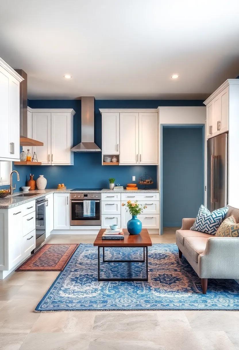 Utilize‌ Accent ⁣Rugs: Layer in a blue or blue-patterned ⁣rug to add ‌warmth and comfort underfoot while enhancing ‌the⁢ color scheme