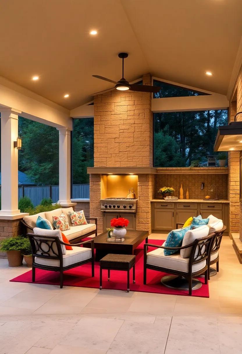 Bright Ideas: Designing Screened Porch Outdoor Kitchens with Perfect Lighting