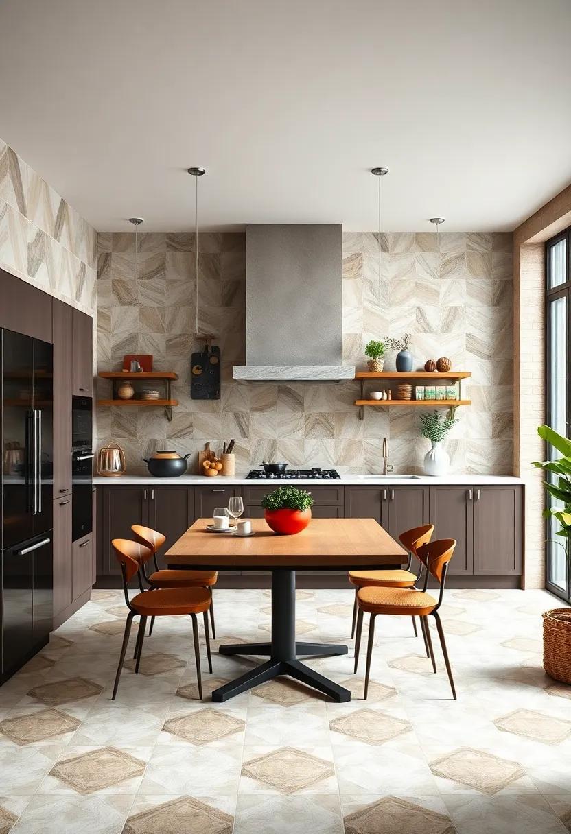 Timeless Elegance: Art Deco Kitchens Featuring Bold Geometric Tiles