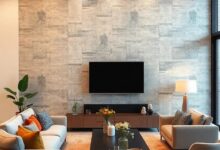 Transform Your Space: Stunning Living Room Accent Walls with Tiles