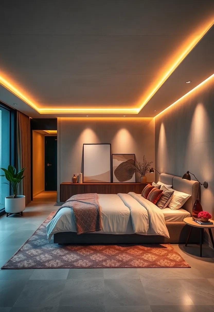 Illuminating Serenity: Creating Warm Ambiance with Hidden Bedroom Lighting