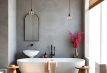Sleek Serenity: Embracing Minimalist Bathroom Decor with Clean Lines