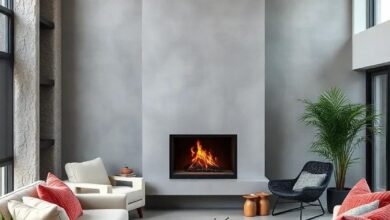 Cozy Elegance: Exploring Scandinavian Living Rooms with Inviting Fireplaces