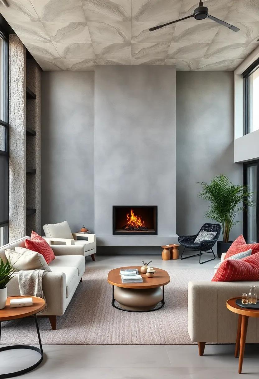 Cozy Elegance: Exploring Scandinavian Living Rooms with Inviting Fireplaces