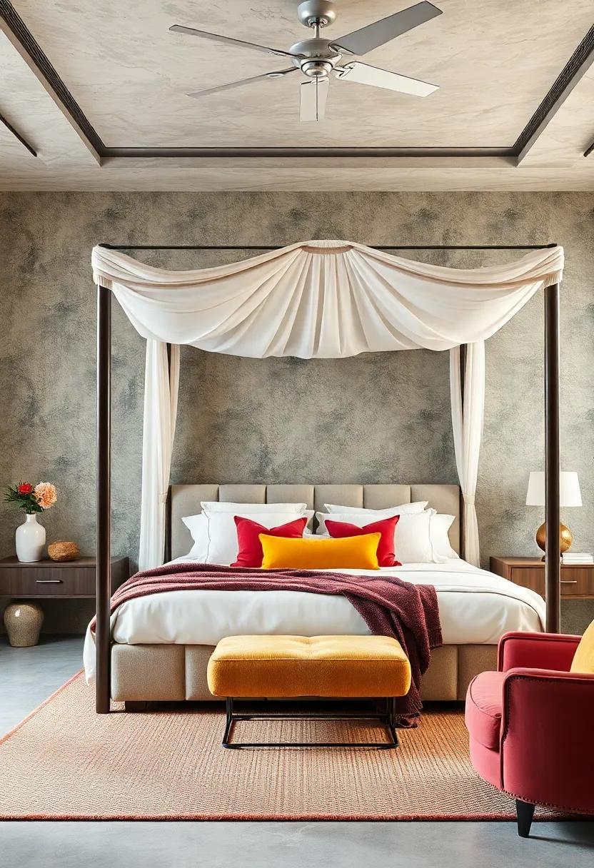 Elevate Your Space: Maximalist Bedrooms Featuring Stunning Canopy Beds