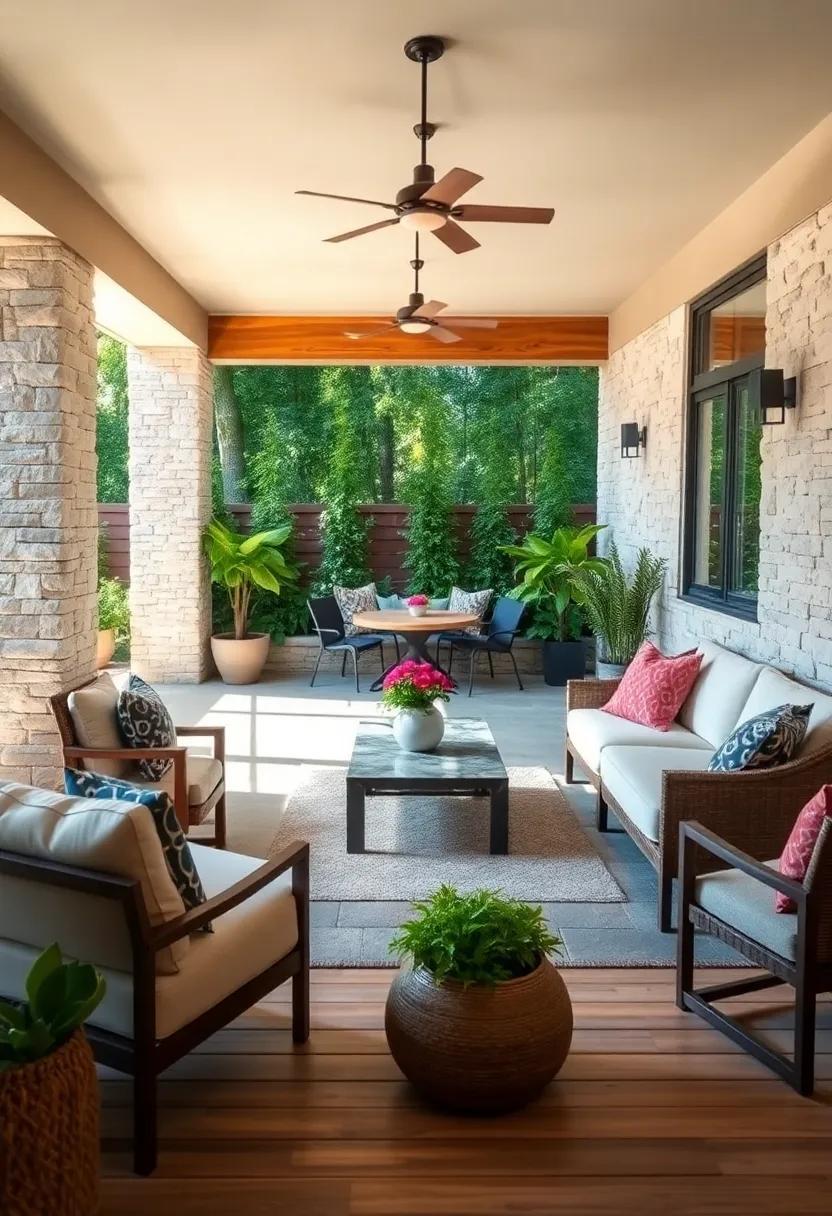 Harmonizing Nature: Designing a Beautiful Wood and Stone Patio Retreat