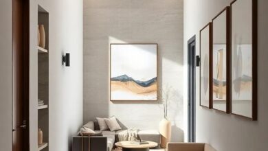 Sleek and Subtle: Elevate Your Hallways with Minimalist Wall Art