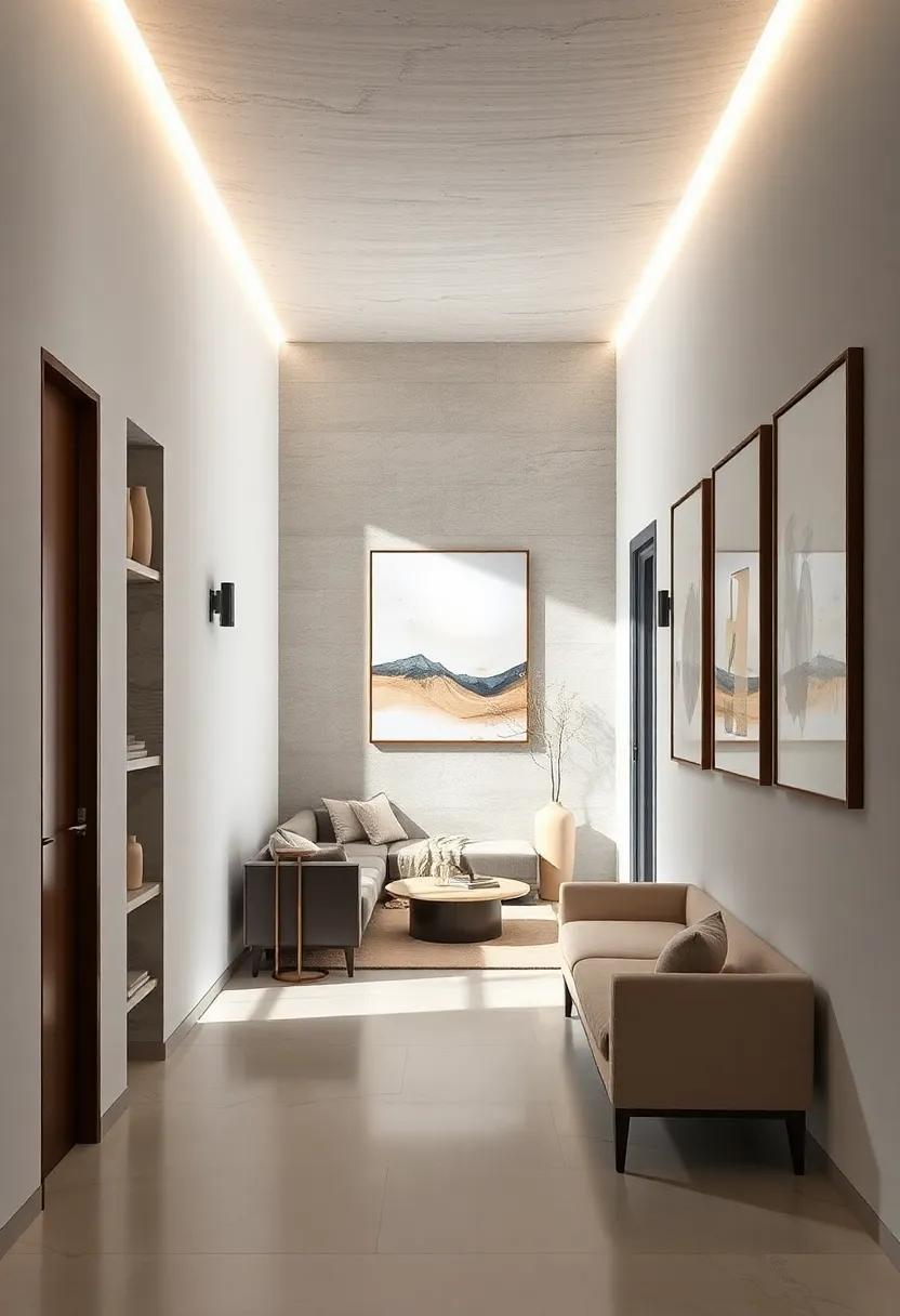 Sleek and Subtle: Elevate Your Hallways with Minimalist Wall Art