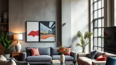 Eclectic Living Room Vibes: Blending Comfort with Industrial Edge