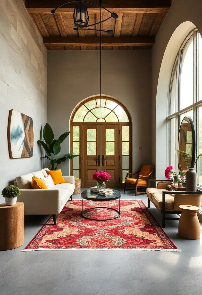 Bold Beginnings: Transform Eclectic Entryways with Statement Rugs