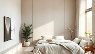 Serene Japandi Bedroom: Embracing Minimalism with Warm Neutral Tones