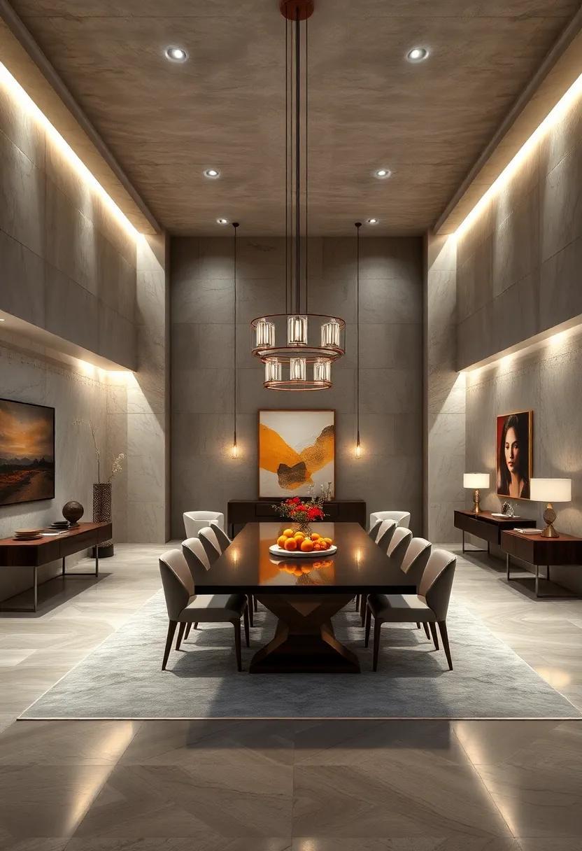 Illuminating Elegance: Designing a Grand Dining Room with Statement Lighting