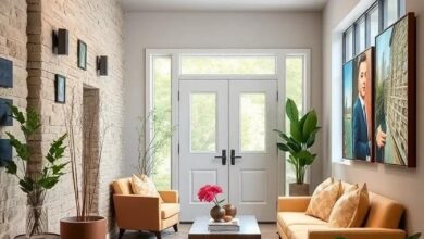 Chic Umbrella Stands and Small Furniture Accents to Elevate Your Entryway