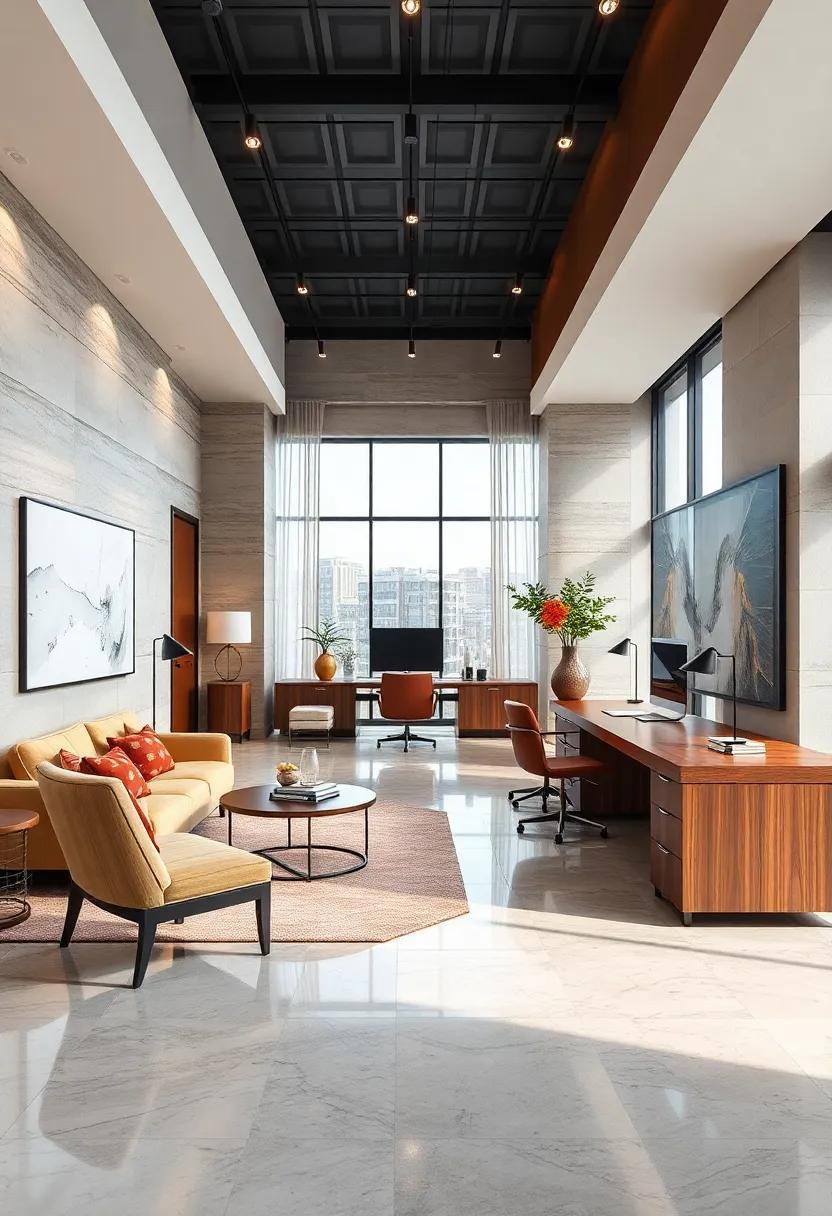 Elevating Workspaces: Modern Luxury Offices Featuring Unique Desk Designs