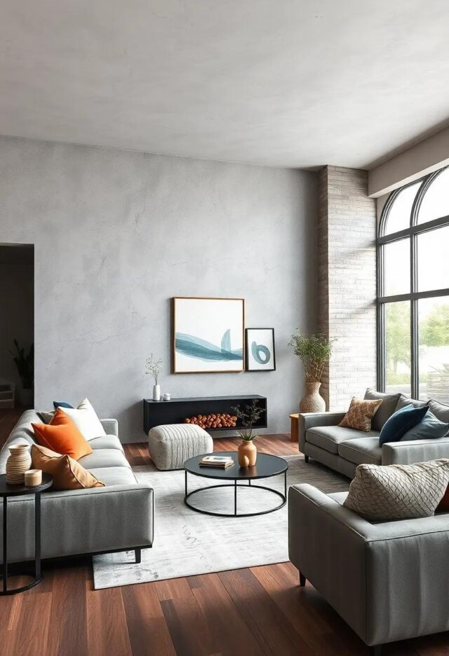 25 Stunning Living Room Wall Color Combinations to Pair with Gray
