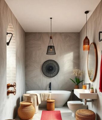 25 Stunning Boho Bathroom Ideas with Moroccan-Inspired Accents for a Vibrant Retreat 25 Stunning Boho Bathroom Ideas with Moroccan-Inspired Accents for a Vibrant Retreat