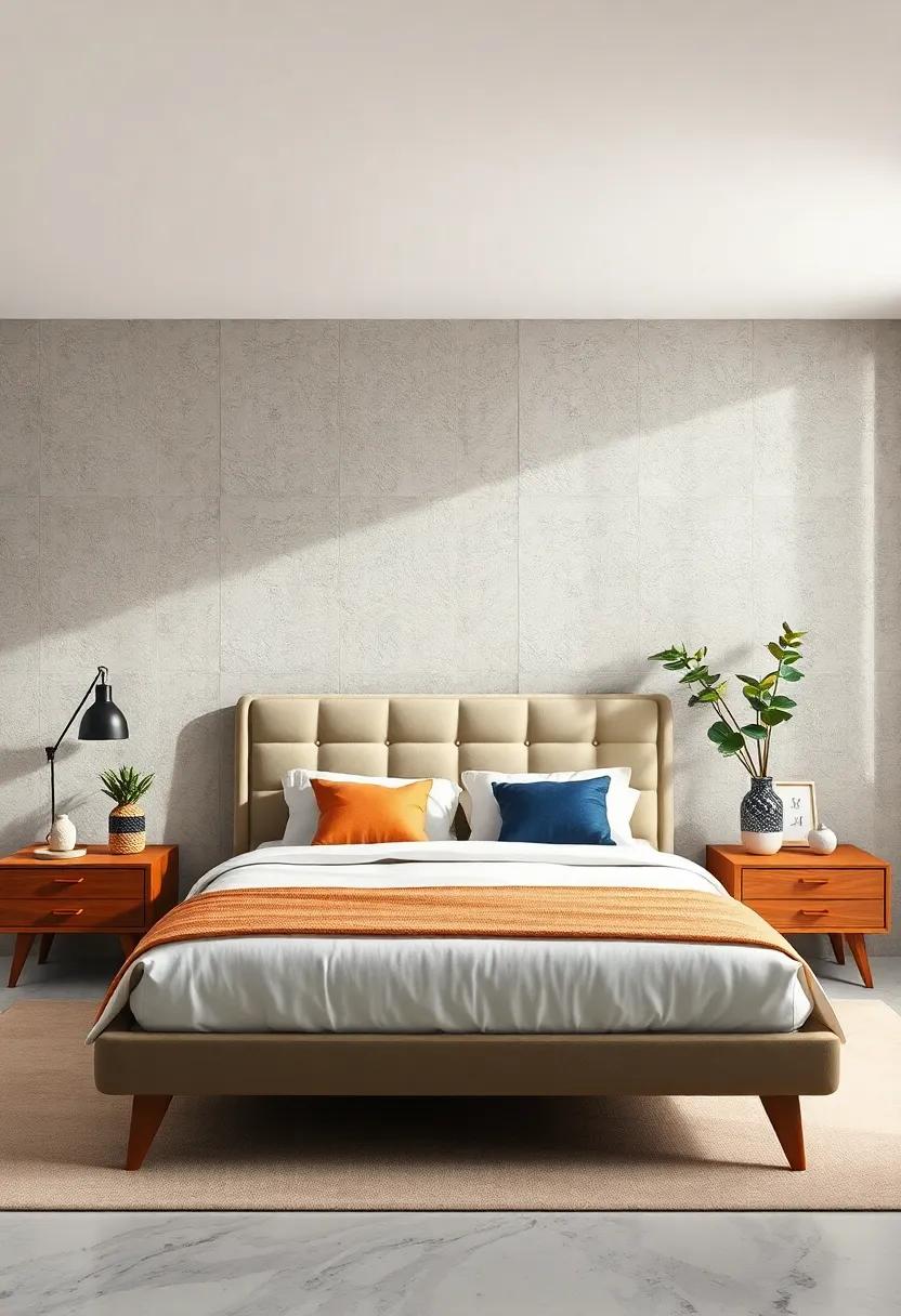 Classic Mid-Century Modern Bed Frame: Elevate your sleeping area with a sleek bed frame ⁣that combines vintage charm and contemporary design,‌ all at an‍ affordable price