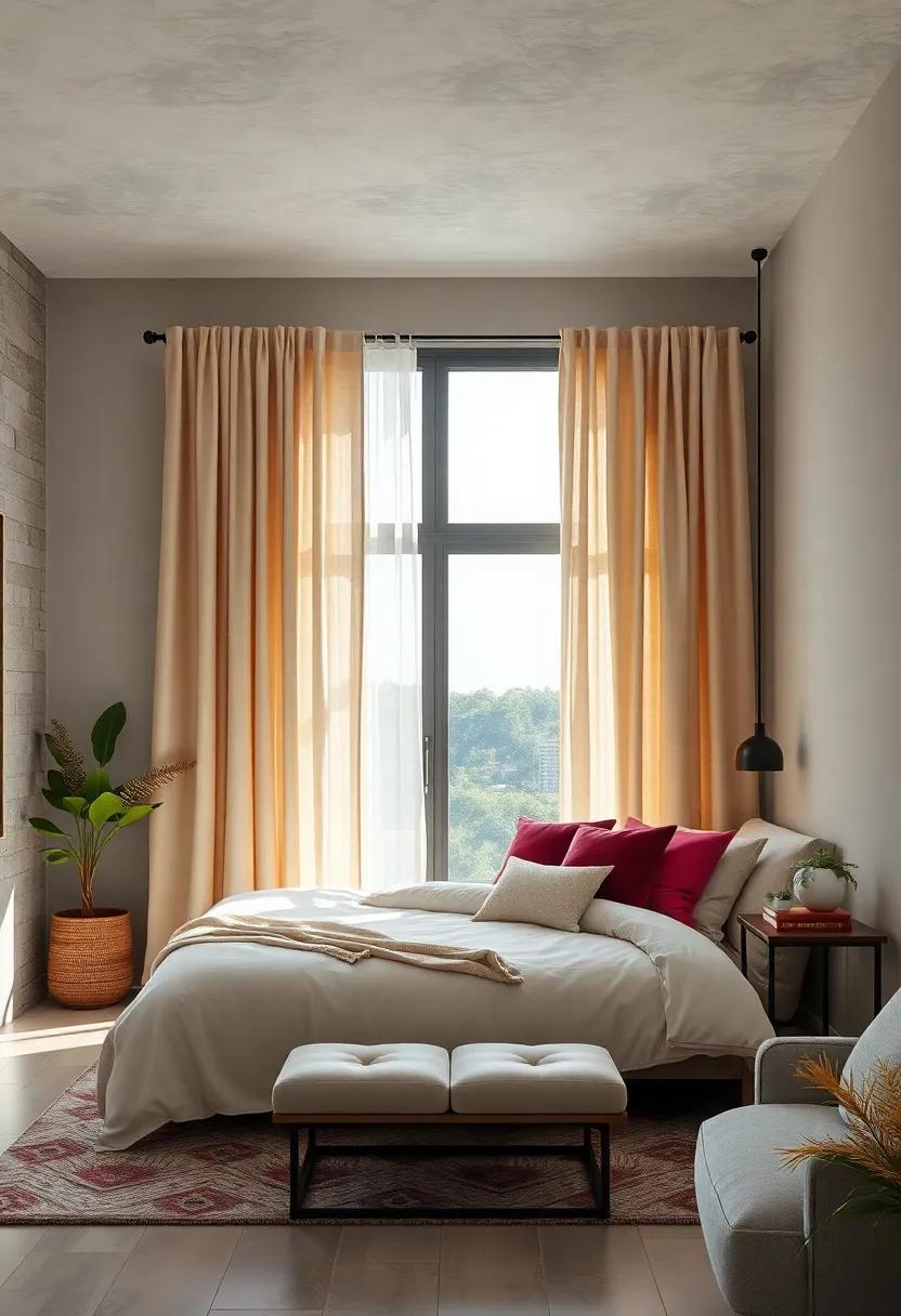 Contemporary‌ Window Curtains: Frame your views⁤ with stylish ⁤window curtains that ⁢complement your bedroom decor while filtering natural light beautifully
