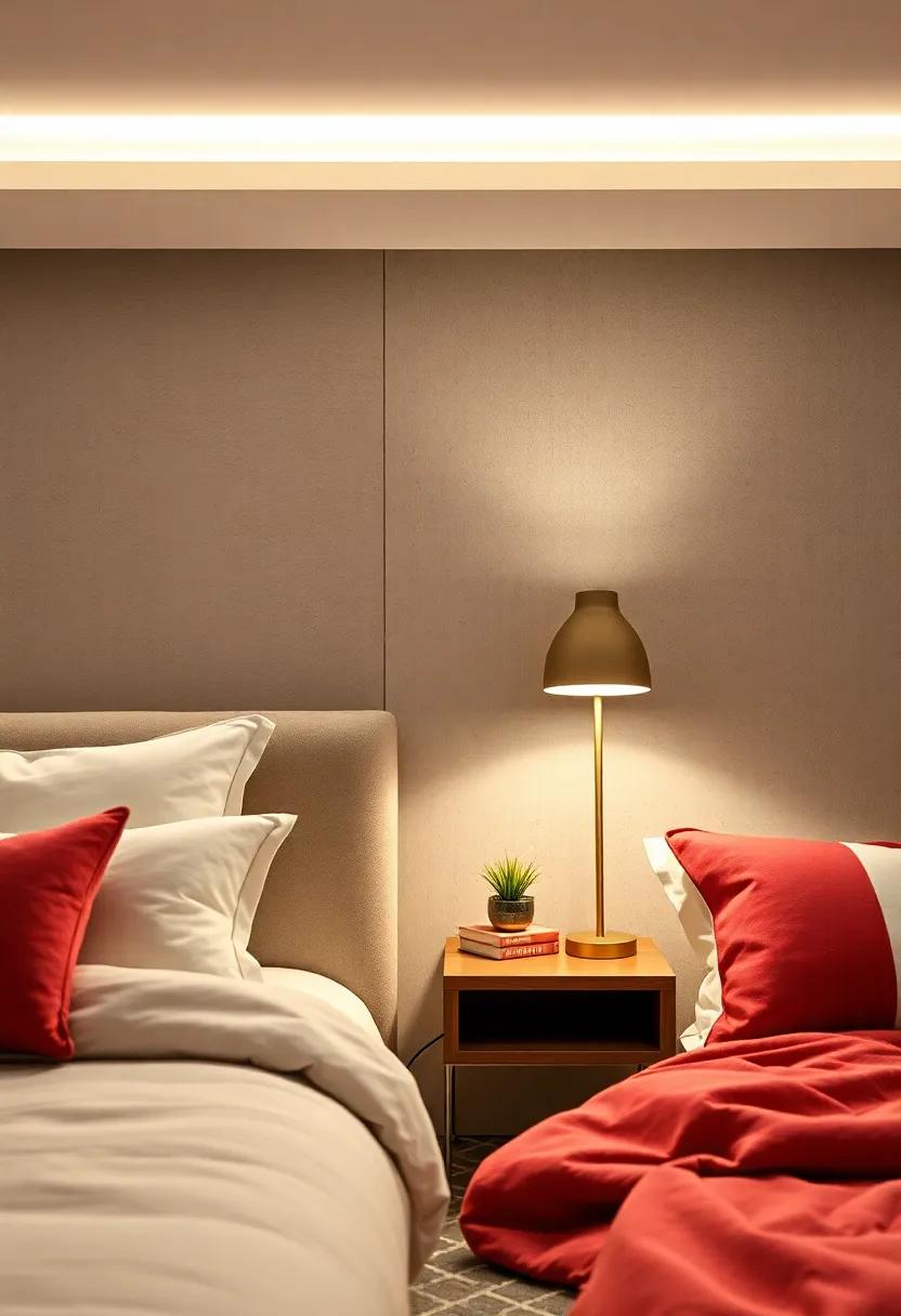 Elegant Bedside Lamp: A stylish lamp that illuminates your space ‍with a warm glow, providing the perfect ambiance for nighttime reading