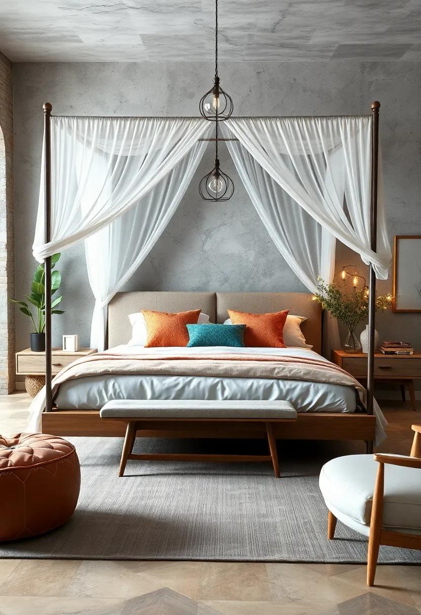 Feminine Canopy⁣ Bed: Create a romantic retreat with an affordable canopy bed‍ frame that lets⁢ you drape ⁢fabric for a dreamy effect