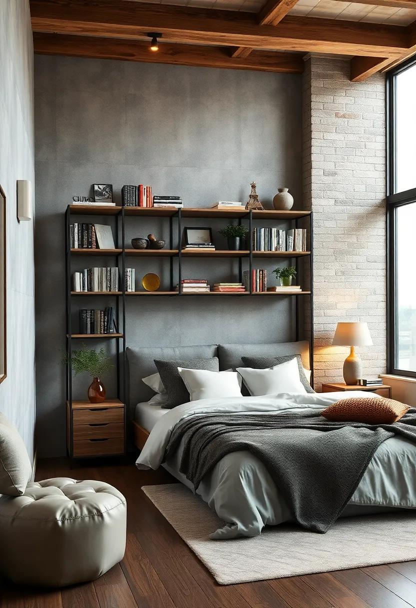 Industrial-Style Bookshelf: ‌Showcase your ‌favorite​ books and decorative⁣ items⁣ with a trendy bookshelf ‍that‌ combines metal and wood for an urban⁢ flair
