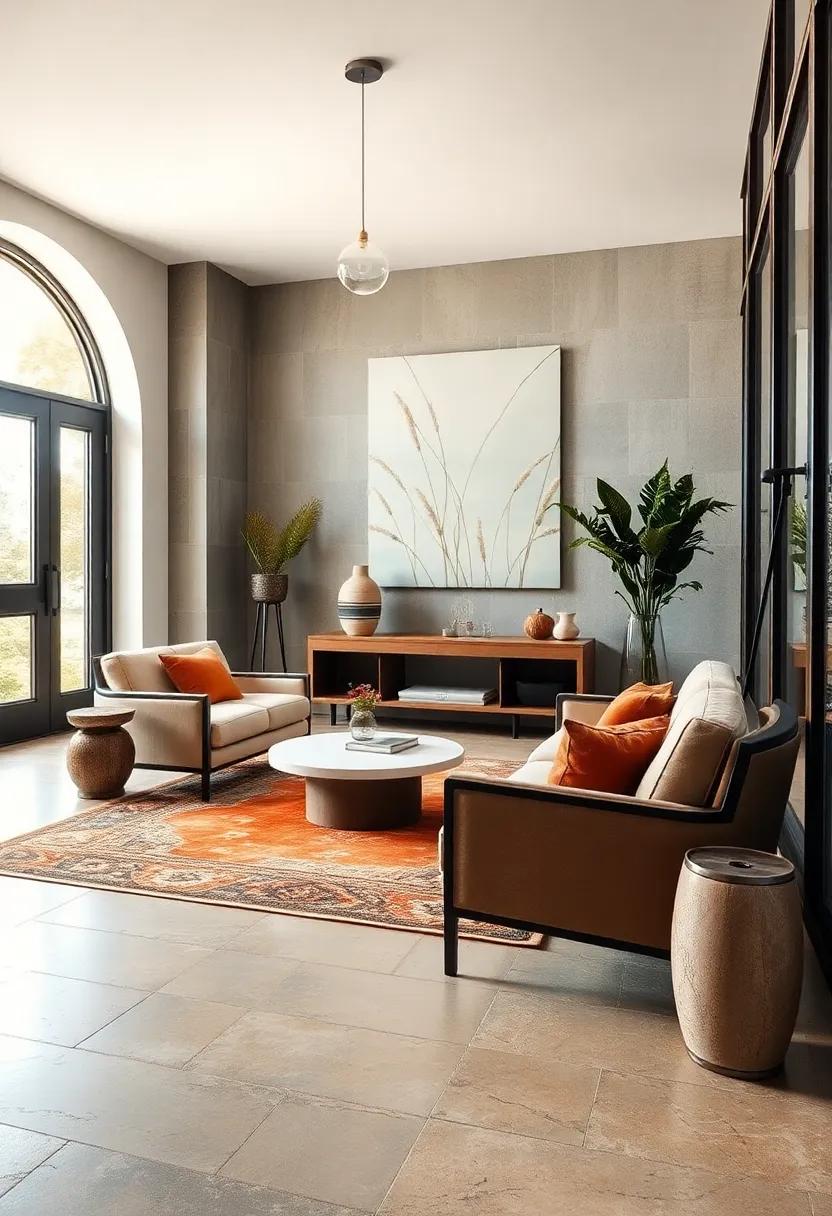 The Warm Embrace of Earth Tones in Entryway Rugs Inviting Guests with Natural Color Palettes