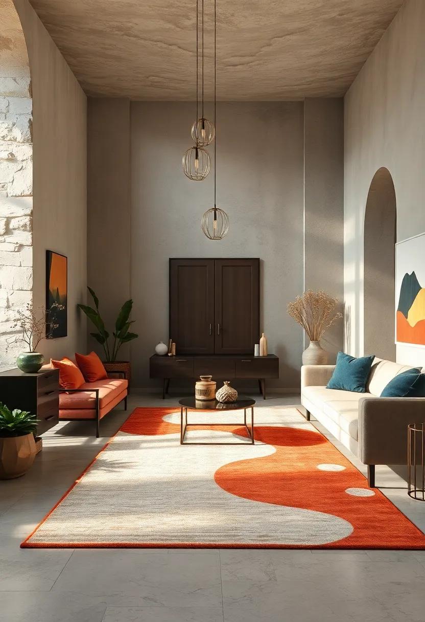 High-Contrast Rugs That Command Attention and Offer a Bold Statement in Small Spaces