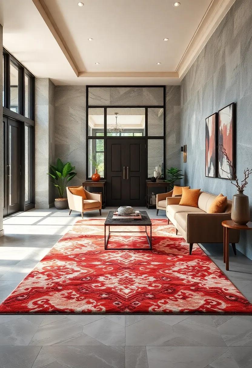 Luxury Materials Elevating the Entryway With Plush Comfort and Eye-Catching Details