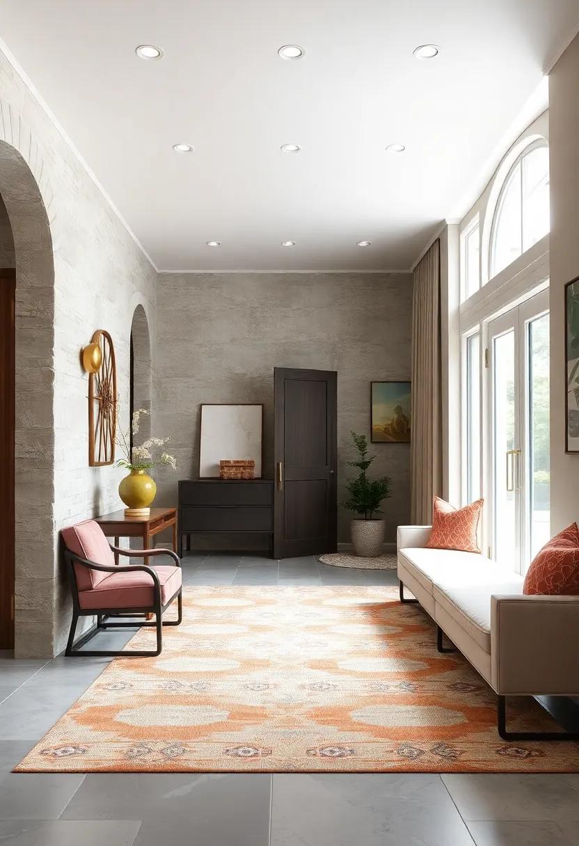 Transitional Styles Blending Classic and Contemporary Elements Seamlessly in Entryways