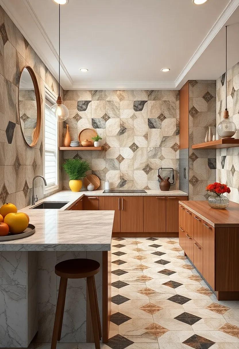 Layered Tile Patterns Combining Squares, Diamonds, and Triangles to Celebrate Art Deco Complexity