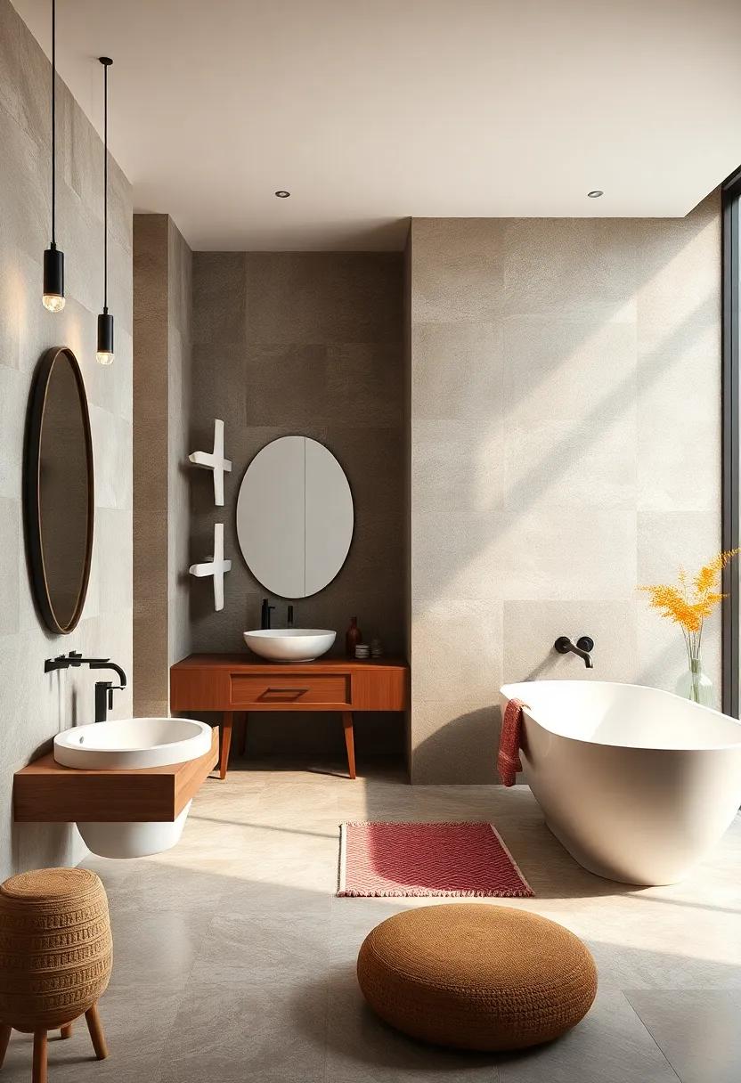 Textured Walls: Consider adding wallpaper or textured tiles⁢ to create depth and interest while maintaining ‌a serene ⁣atmosphere
