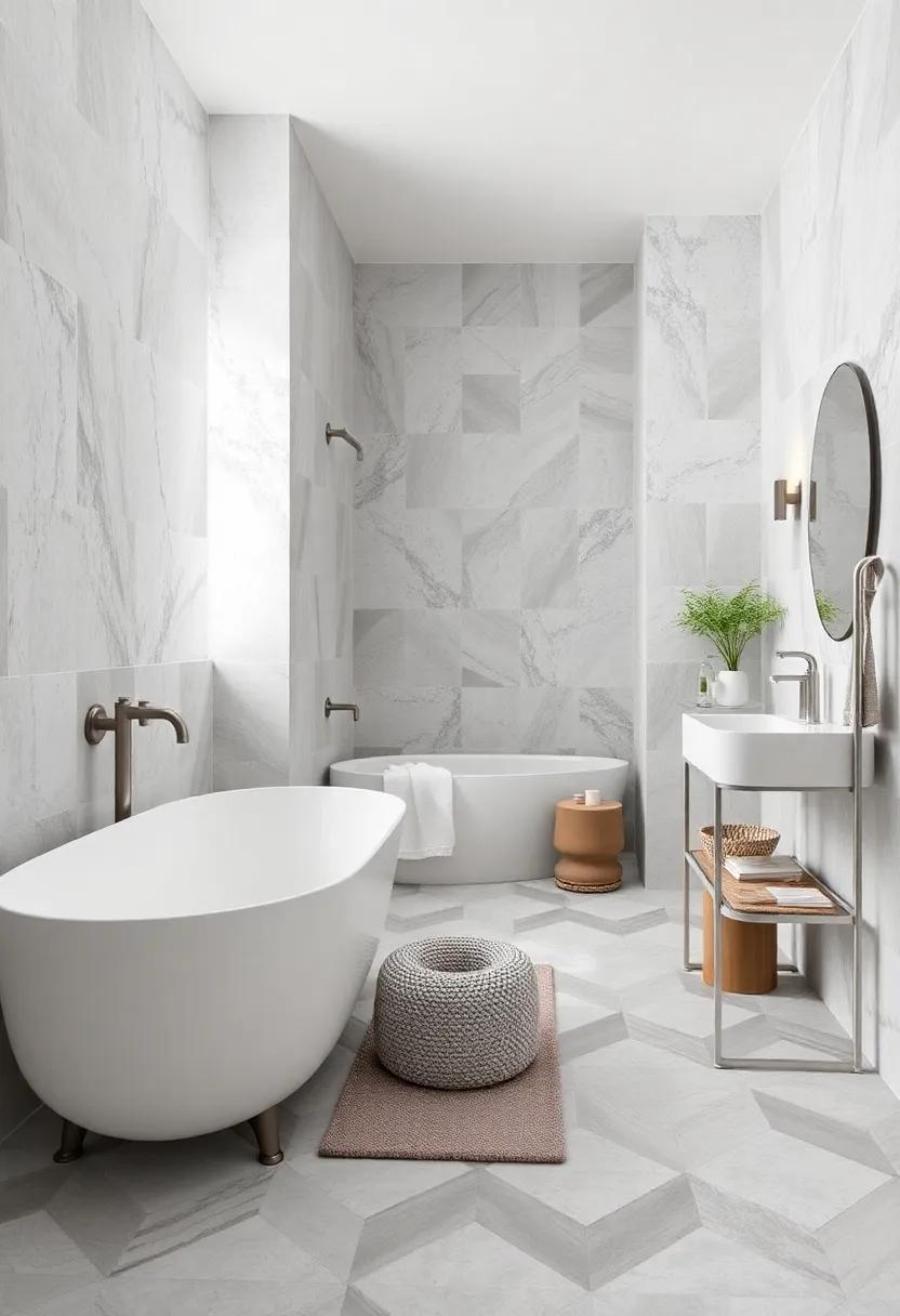 Interlaced Checkerboard Patterns in Soft White and Dusty Grey to Evoke Classic Chic Charm