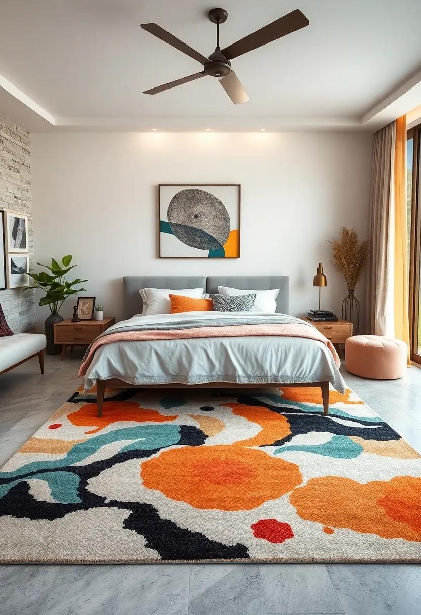 Artistic Expression: Use an area rug‍ with‍ an artistic‌ design⁢ to reflect your​ personality and serve as a conversation starter