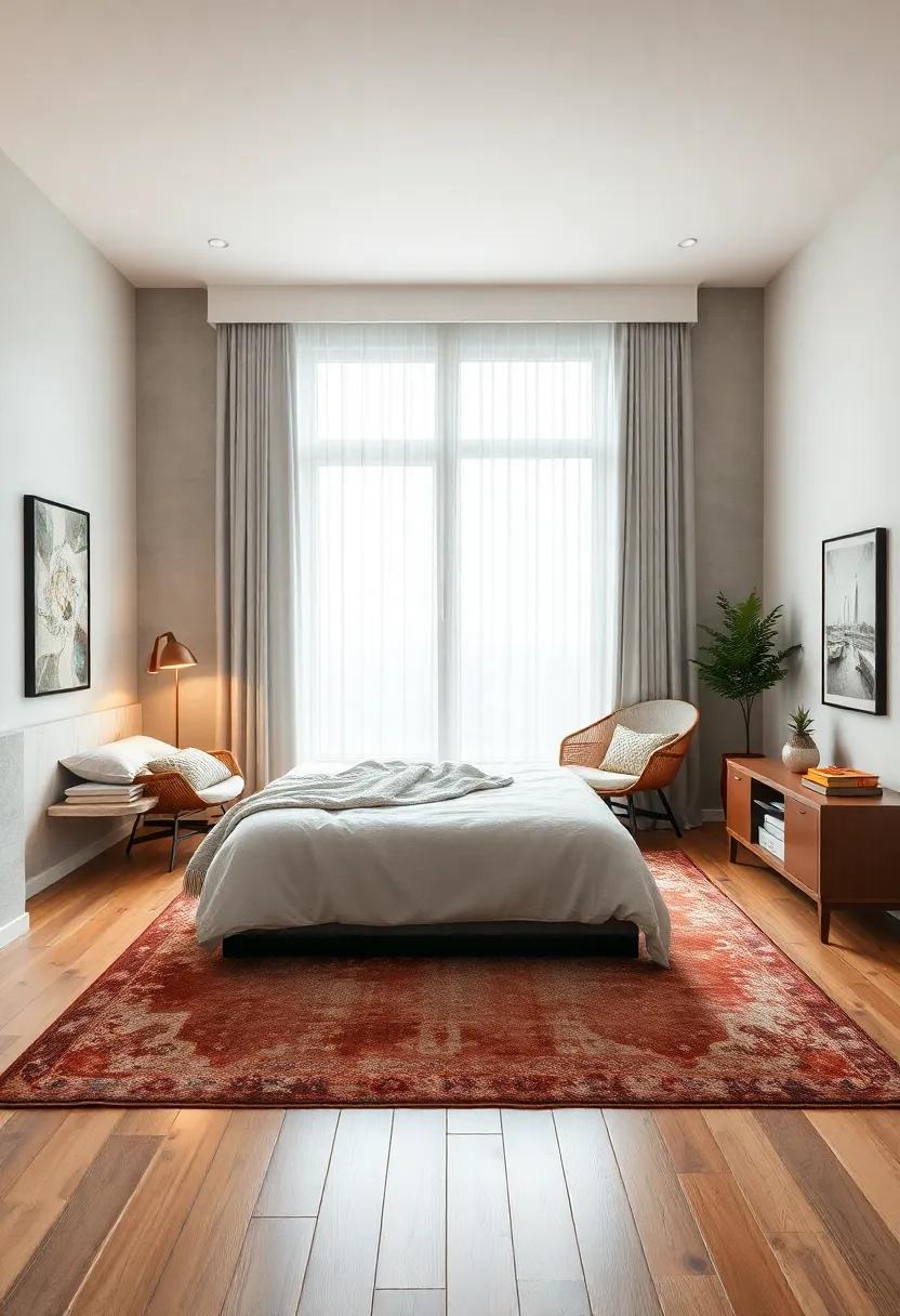Corner Retreat: Place a small area ‌rug in a cozy reading nook with a chair and a lamp, inviting​ you to unwind with a good book