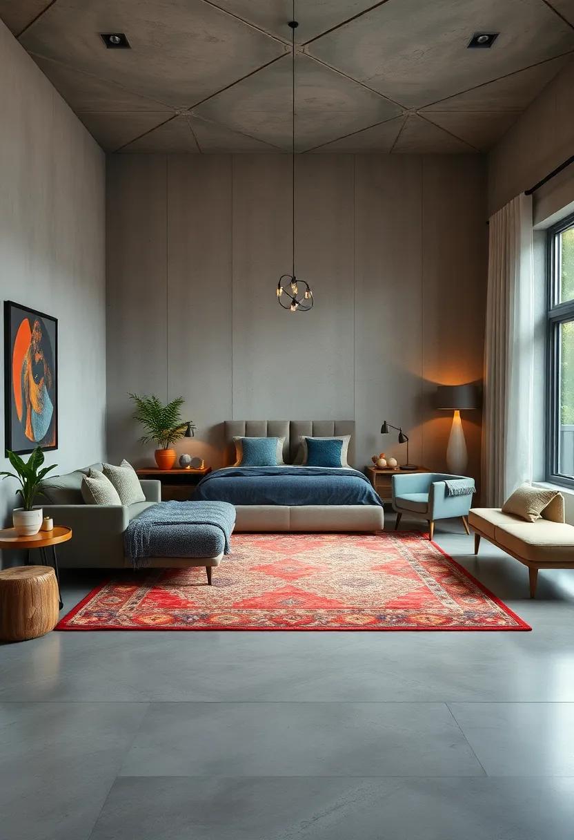 Cozy Boundaries: A rug⁣ can create a cozy boundary around the bed, encouraging warmth and comfort in your space