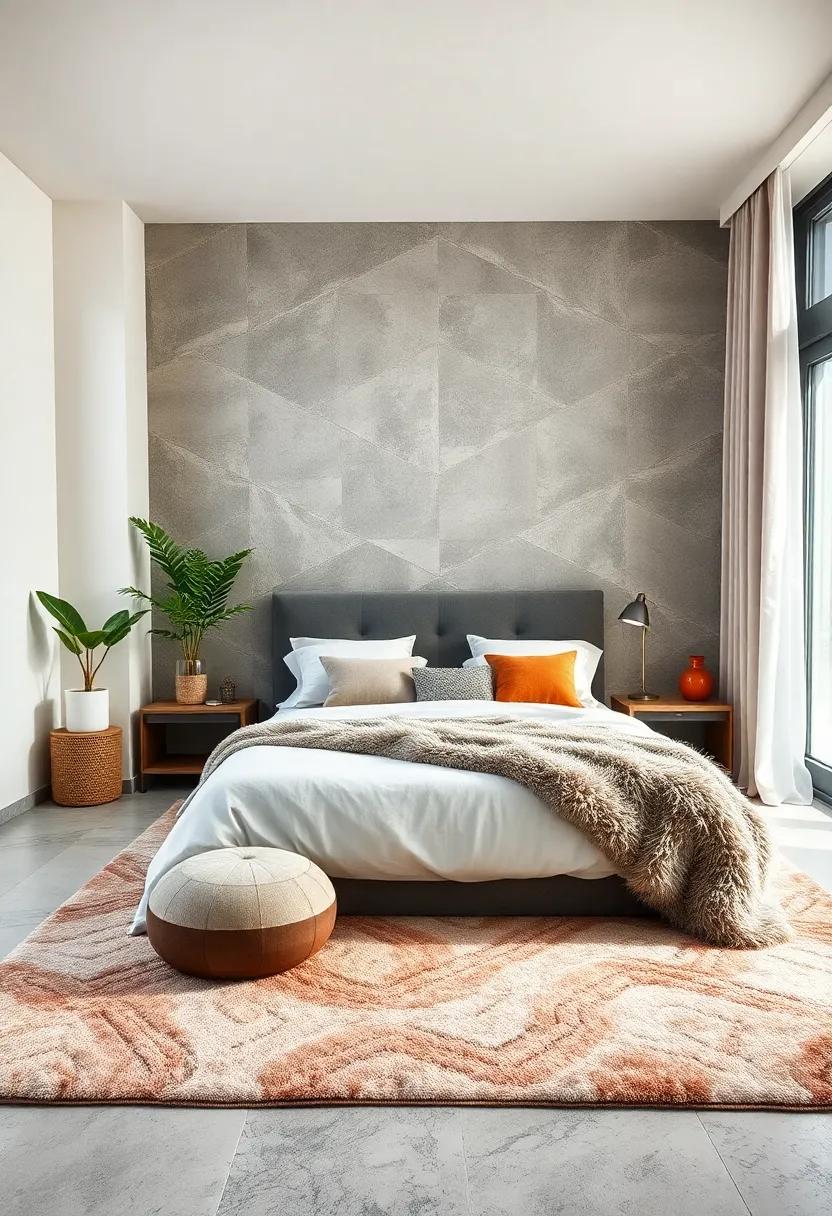 Layered Textures: Combine different textures with a plush area rug and faux ‌fur throws‌ to create a cozy, inviting atmosphere perfect for relaxation